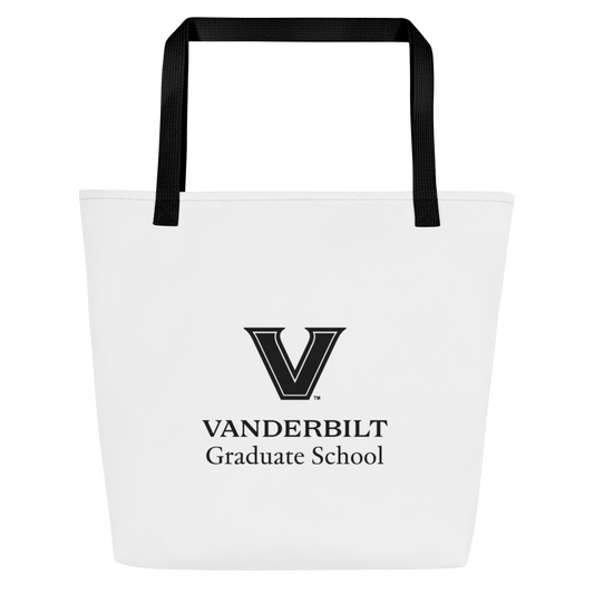 VU Grad School All-Over Print Large Tote Bag