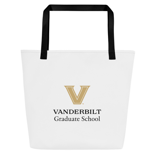 VU Grad School All-Over Print Large Tote Bag