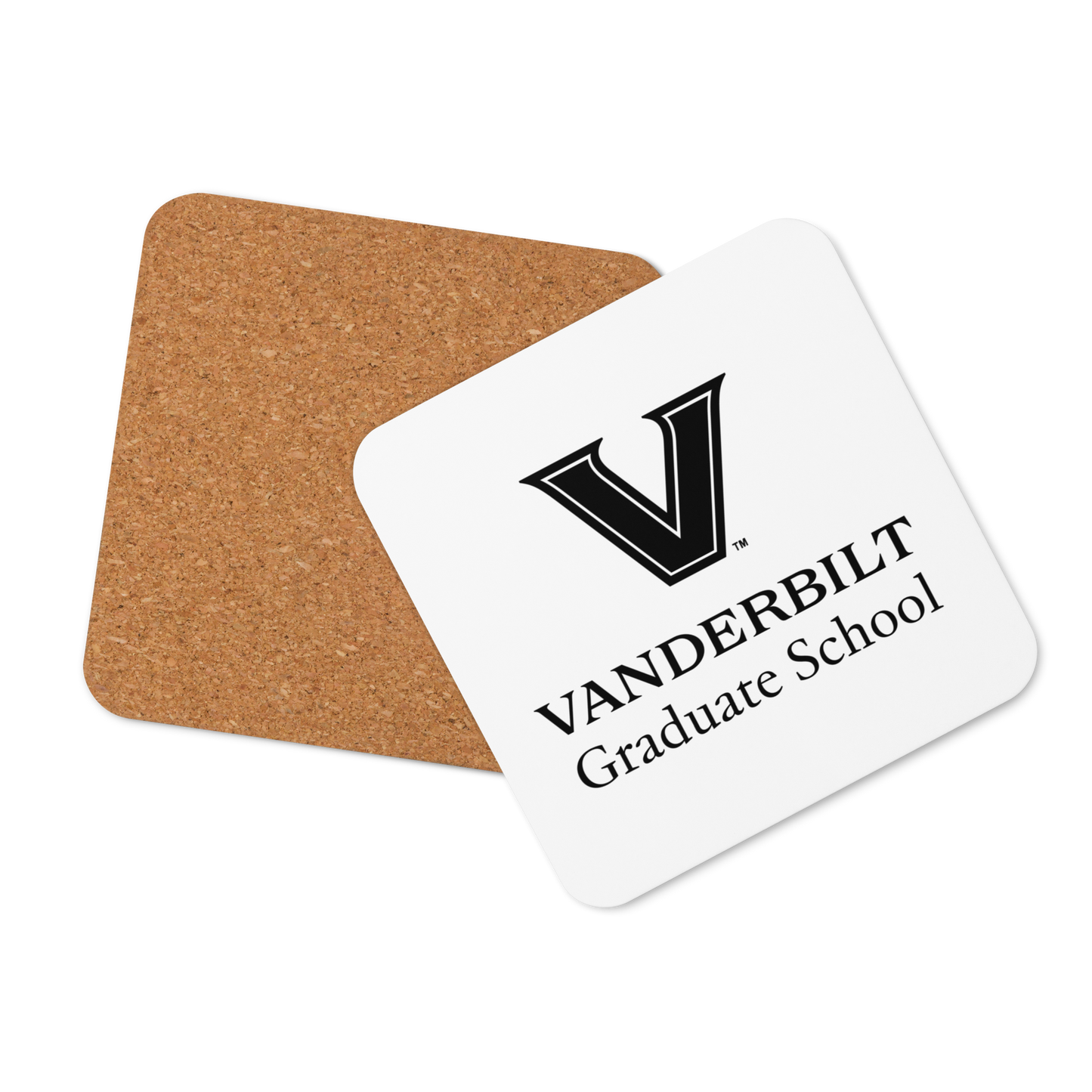 VU Grad School Cork-back coaster