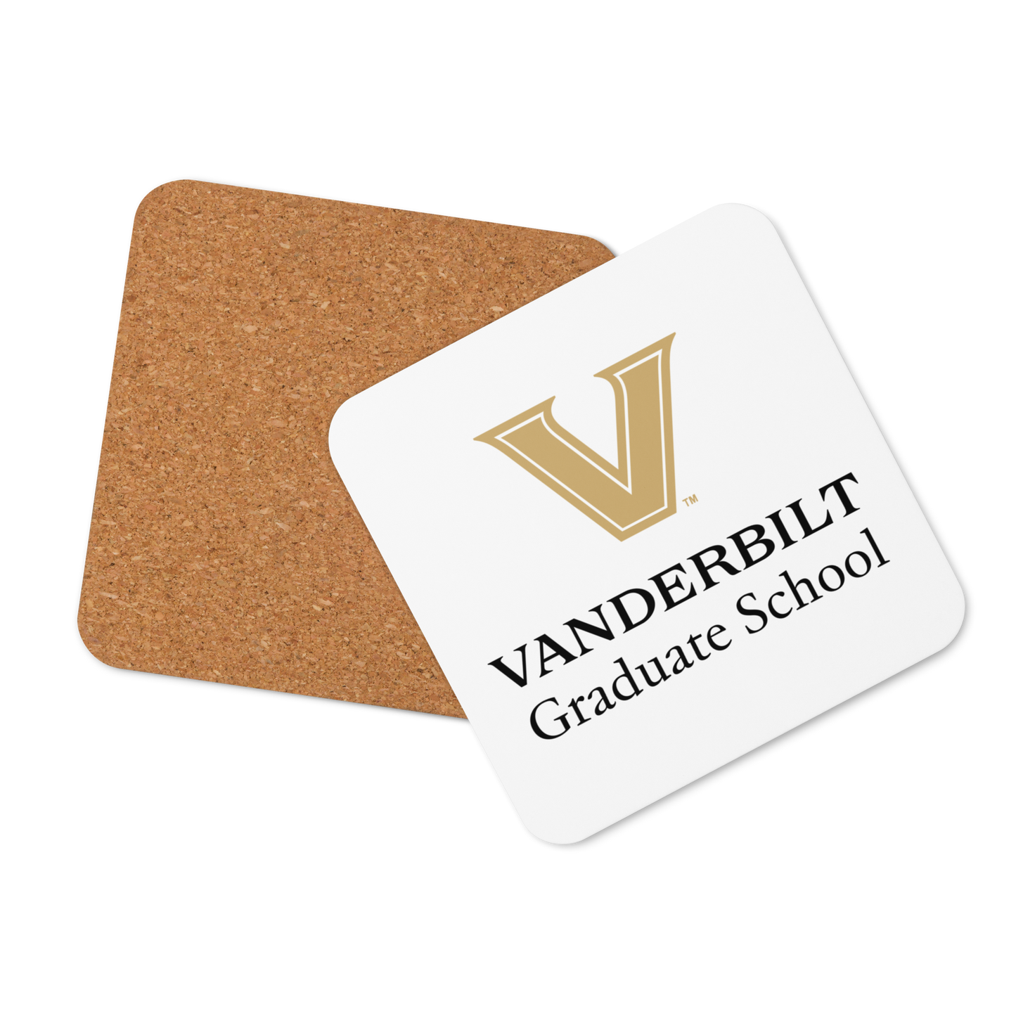 VU Grad School Cork-back coaster