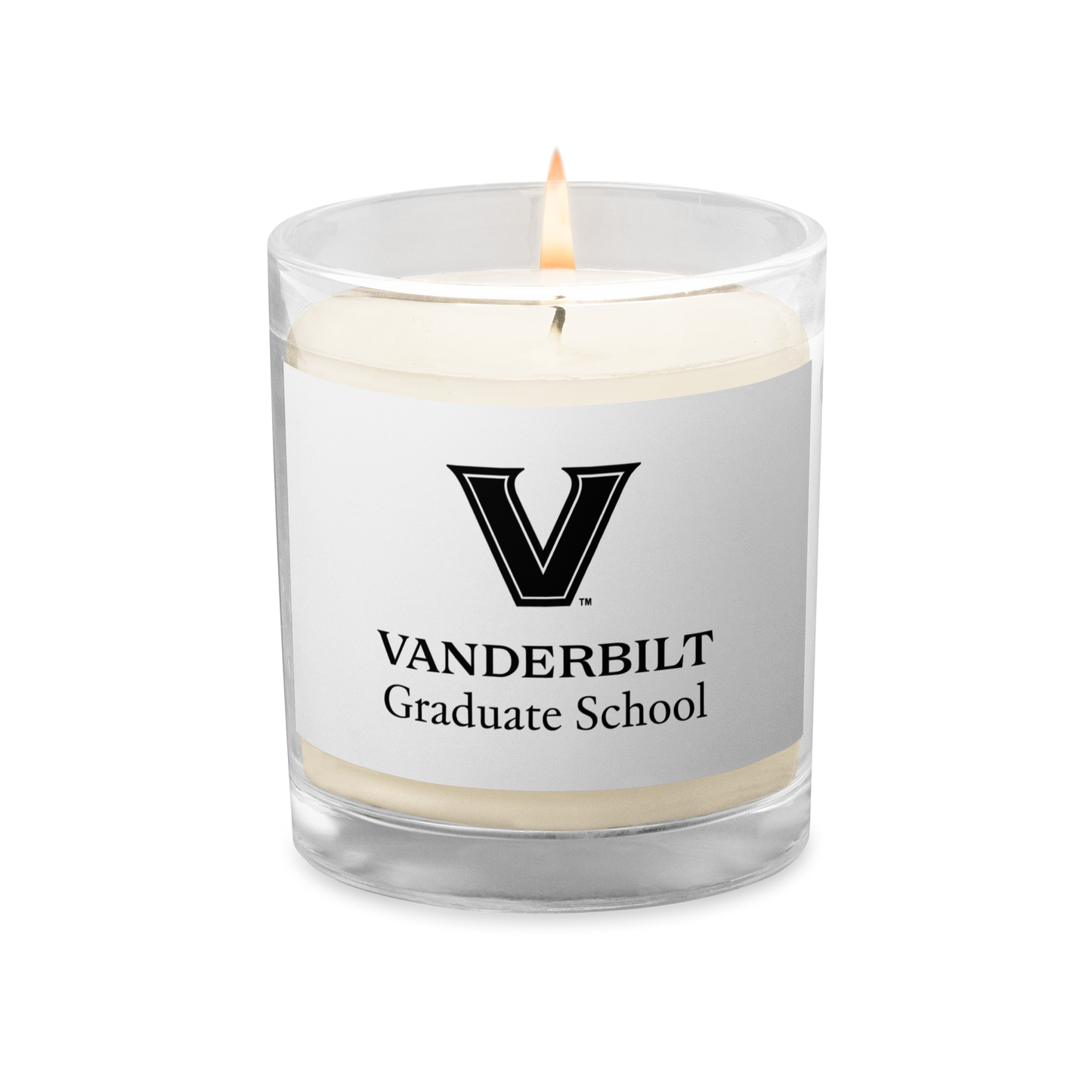 VU Grad School Glass jar soy wax candle