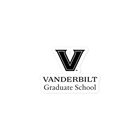 VU Grad School Bubble-free stickers