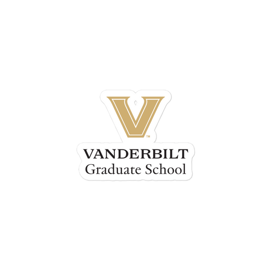 VU Grad School Bubble-free stickers